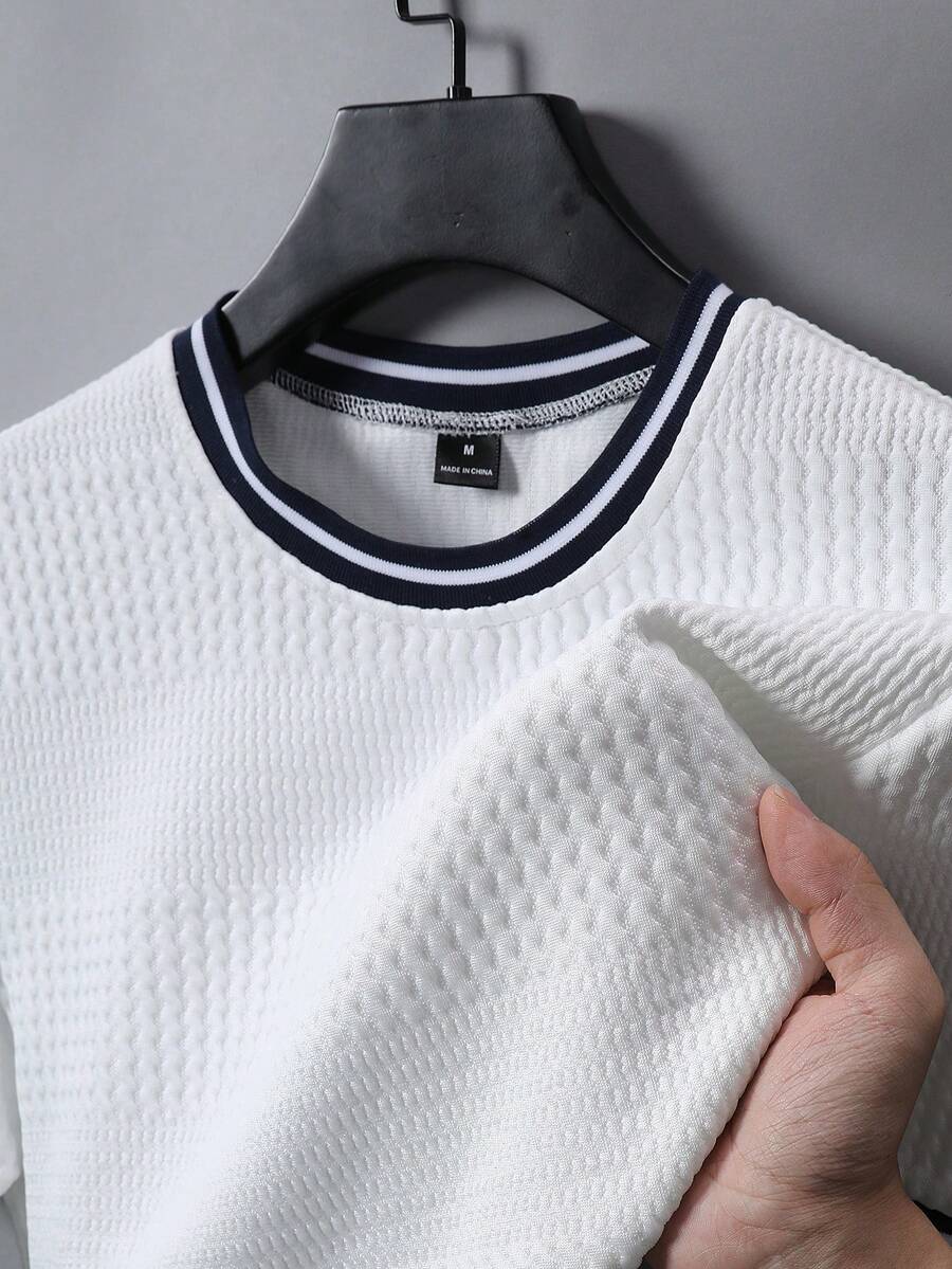 Camiseta Manfinity Textura Verão — Foto 128