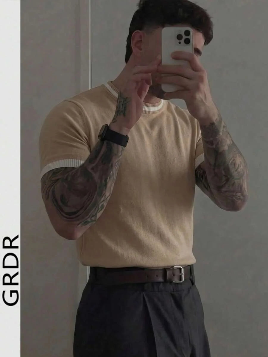 Camiseta Manfinity Listrada — Foto 44
