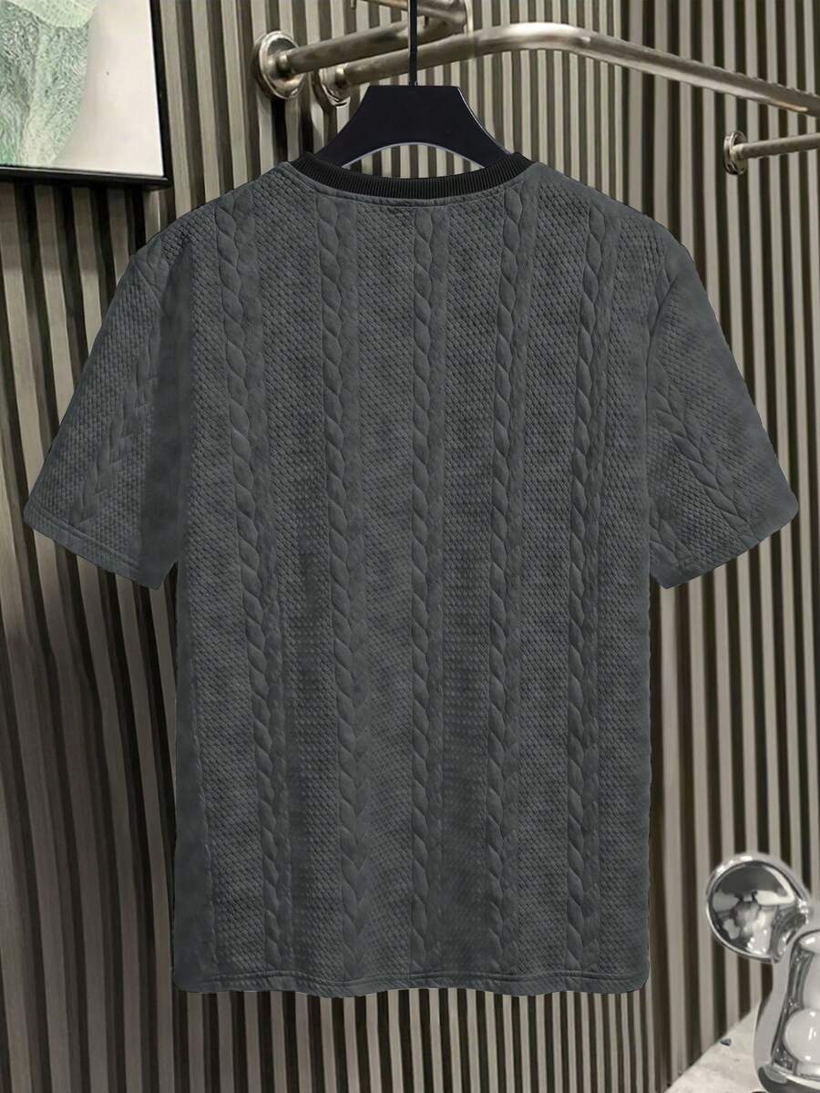 Camiseta Manfinity Textura Verão — Foto 77