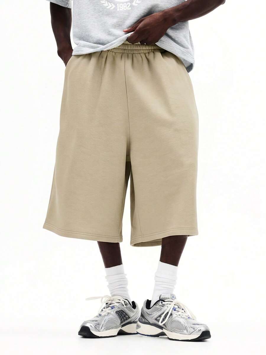 Bermuda Moletom Manfinity Studios Essential Oversized Jorts — Foto 24