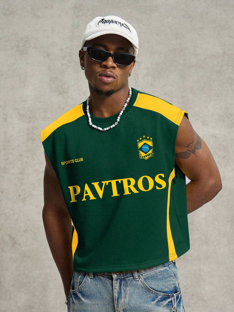 Regata Manfinity Studios Brasil Retro Panel Vest — Foto 8
