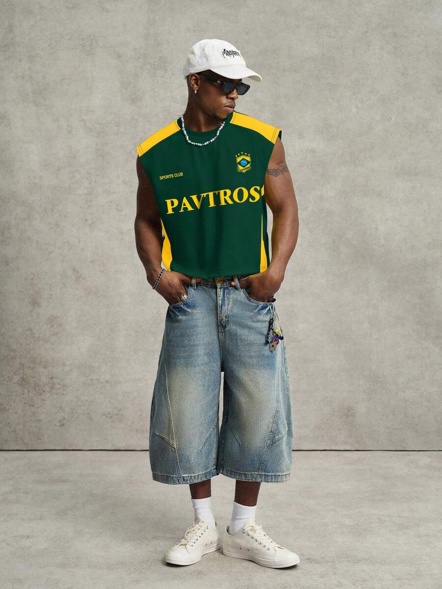 Regata Manfinity Studios Brasil Retro Panel Vest — Foto 12