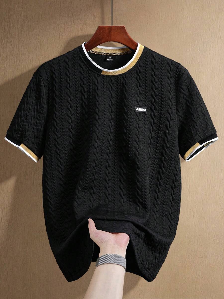 Camiseta Manfinity Textura Verão — Foto 143