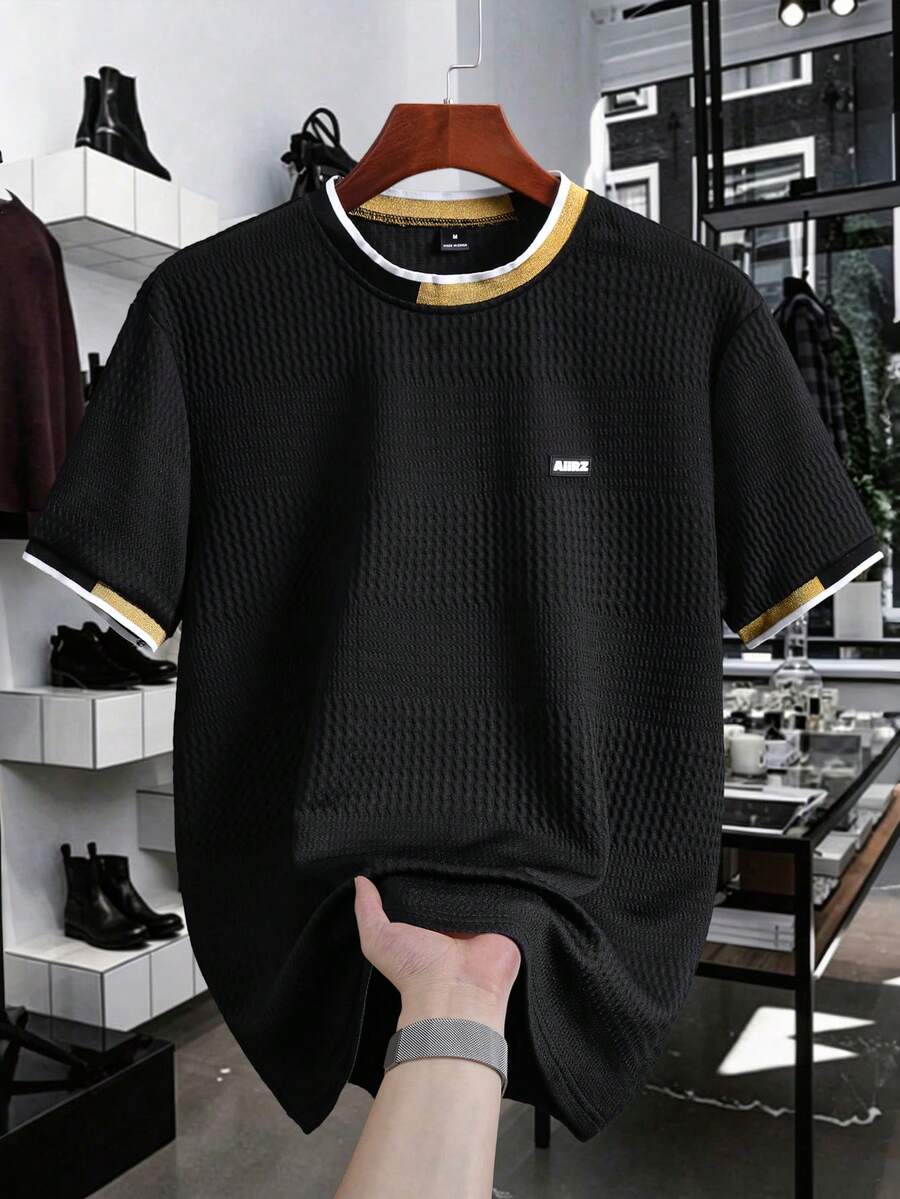 Camiseta Manfinity Textura Verão — Foto 133