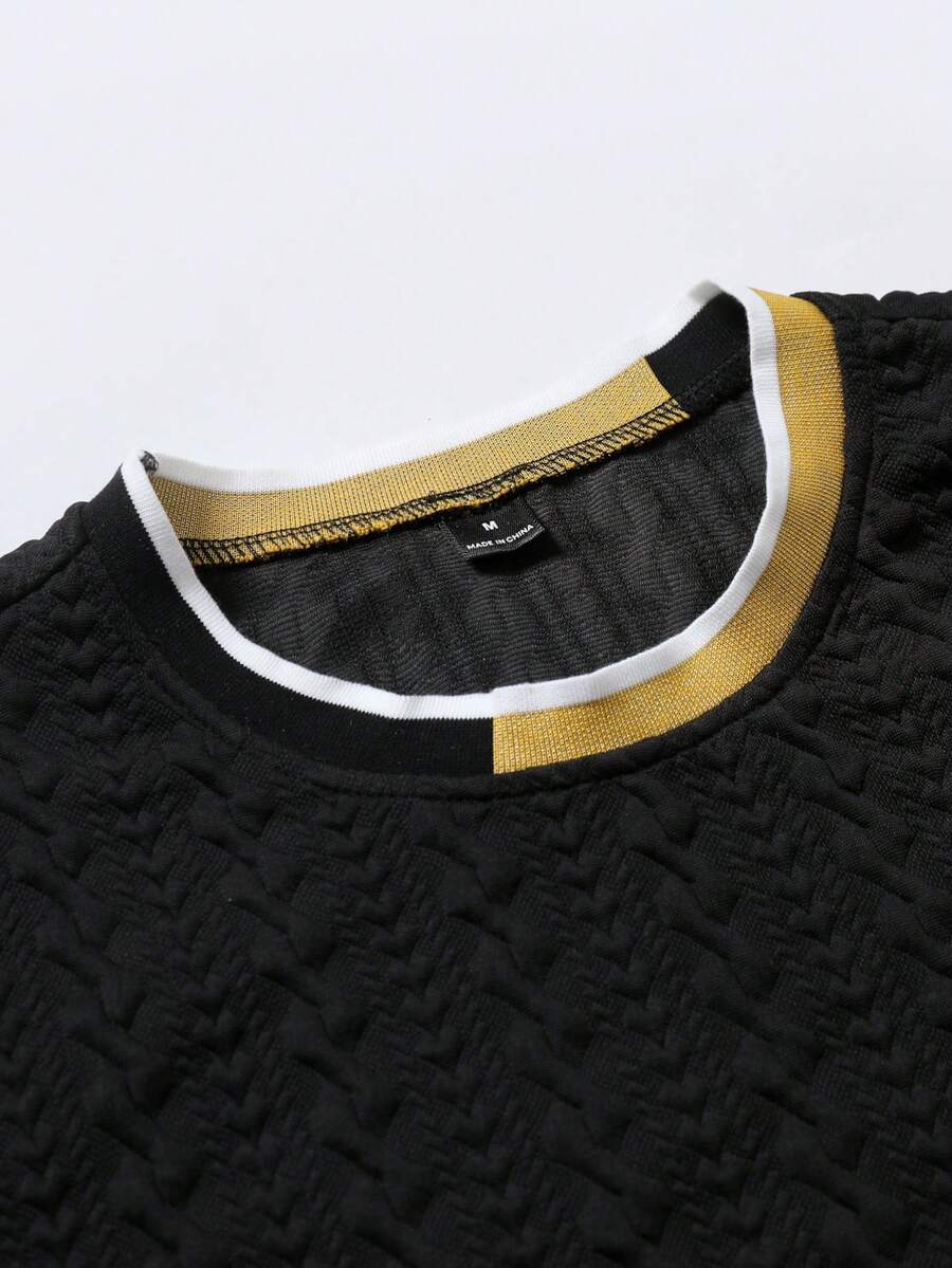 Camiseta Manfinity Textura Verão — Foto 148