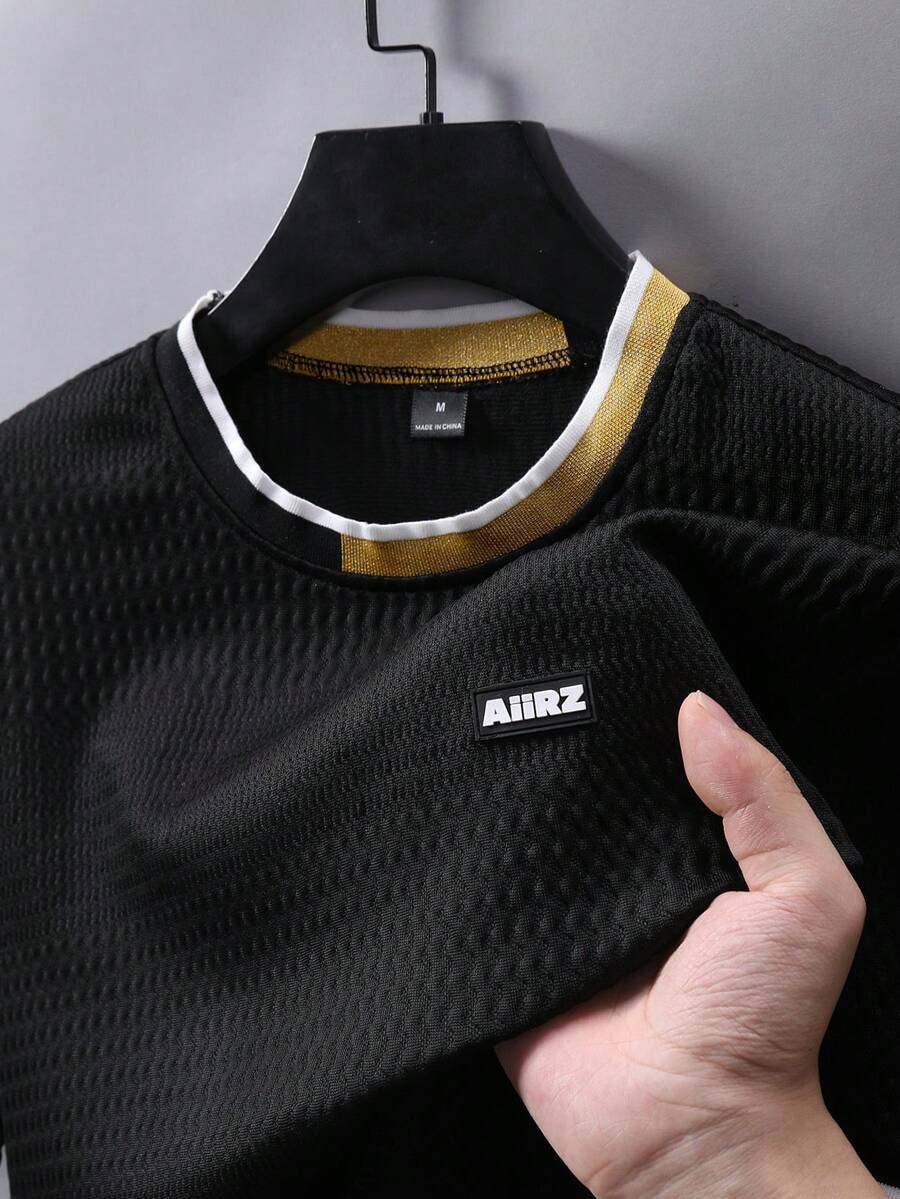 Camiseta Manfinity Textura Verão — Foto 135