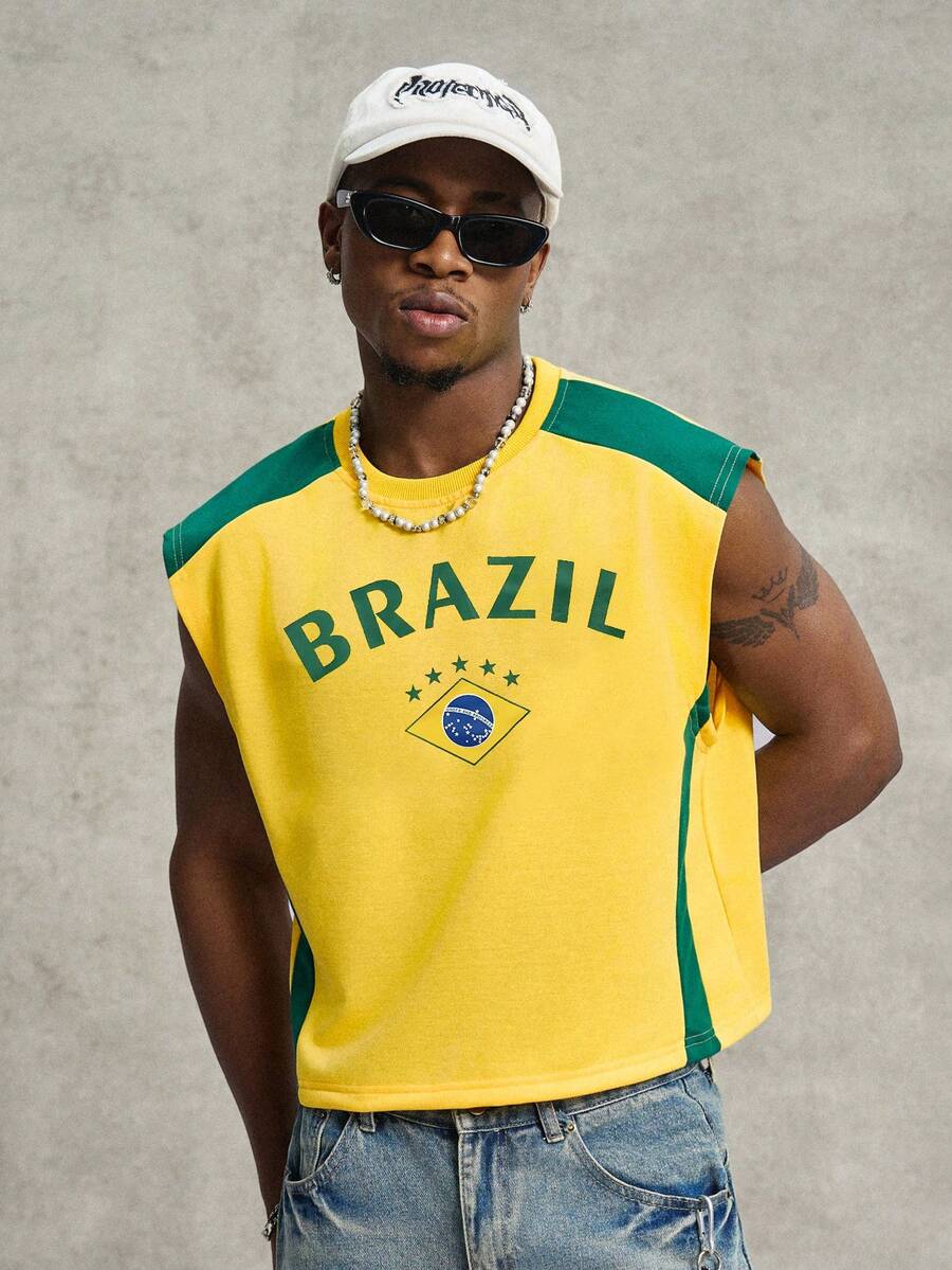 Regata Manfinity Studios Brasil Retro Panel Vest — Foto 19