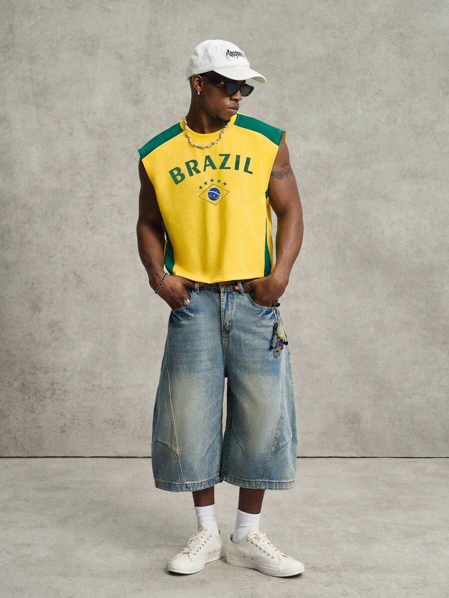 Regata Manfinity Studios Brasil Retro Panel Vest — Foto 22