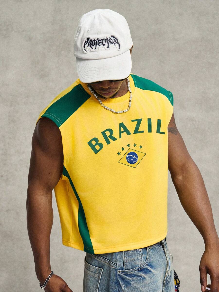 Regata Manfinity Studios Brasil Retro Panel Vest — Foto 23