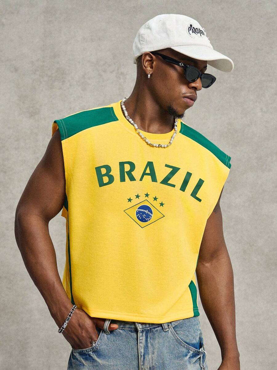 Regata Manfinity Studios Brasil Retro Panel Vest — Foto 24