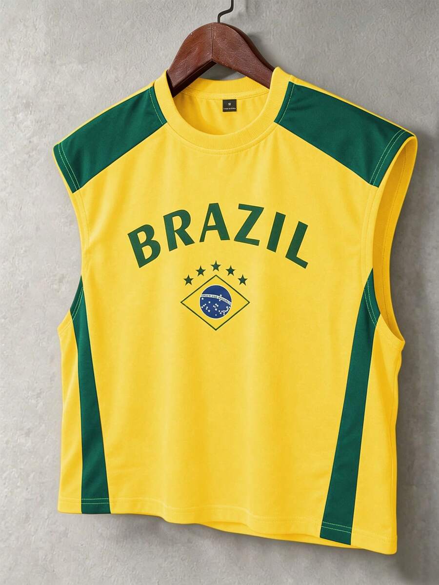 Regata Manfinity Studios Brasil Retro Panel Vest — Foto 25