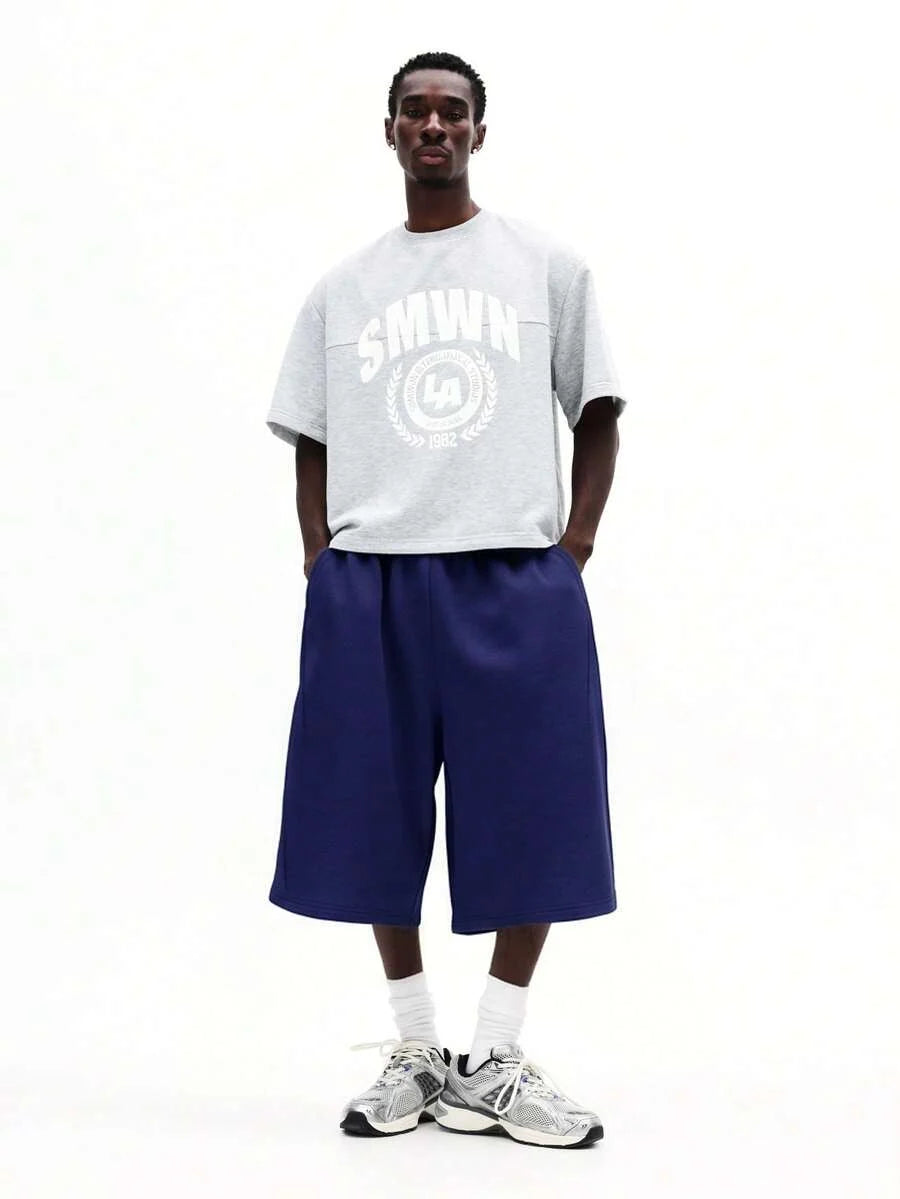 Bermuda Moletom Manfinity Studios Essential Oversized Jorts — Foto 29
