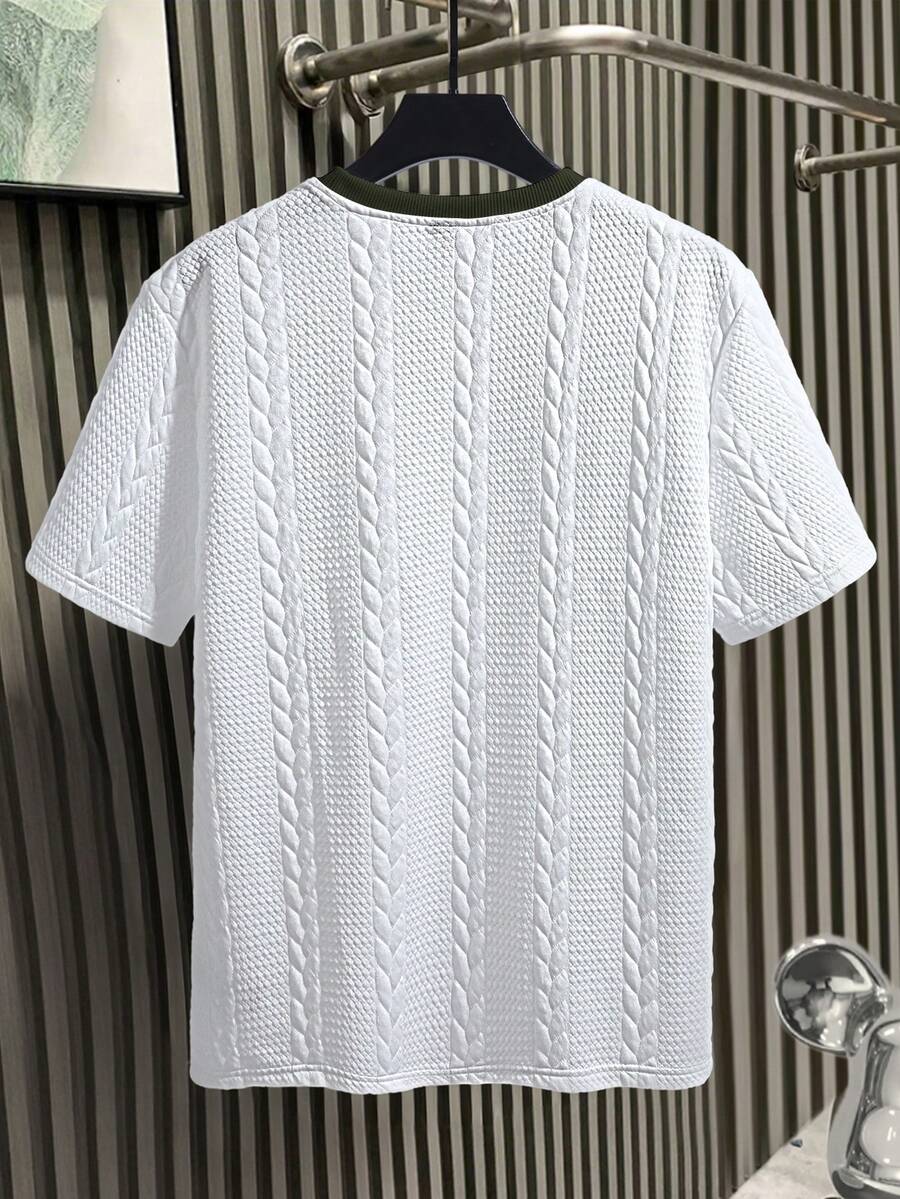 Camiseta Manfinity Textura Verão — Foto 150