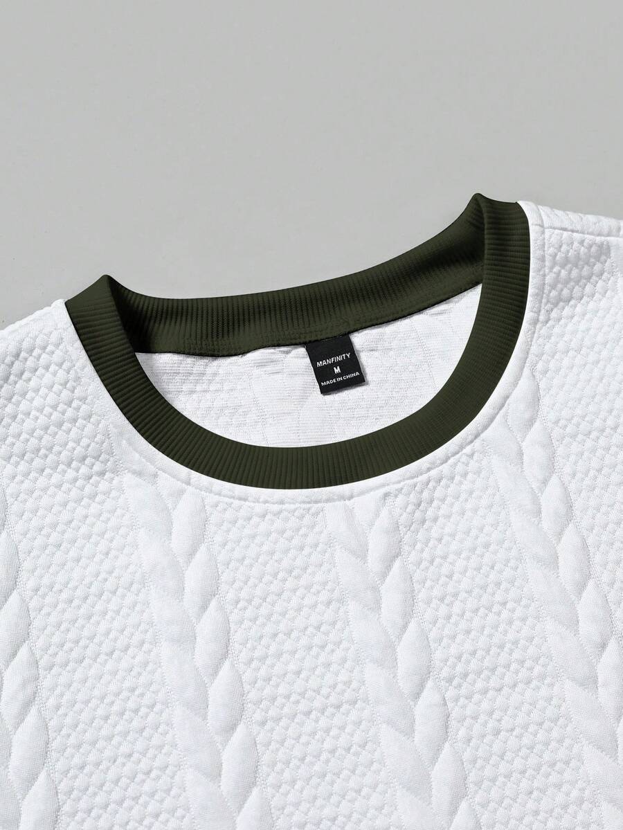 Camiseta Manfinity Textura Verão — Foto 152