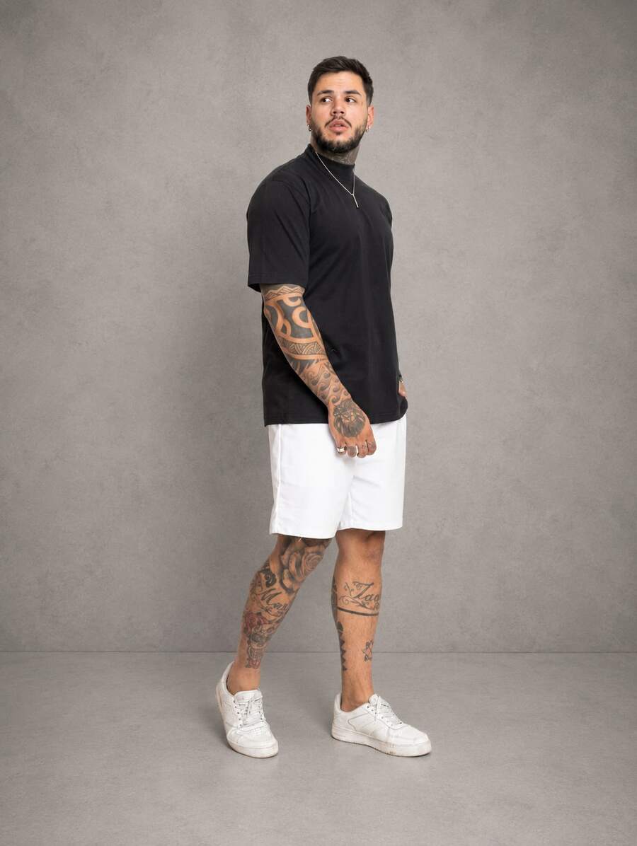 Kit Manfinity Oversized Street 5 Camisetas — Foto 30