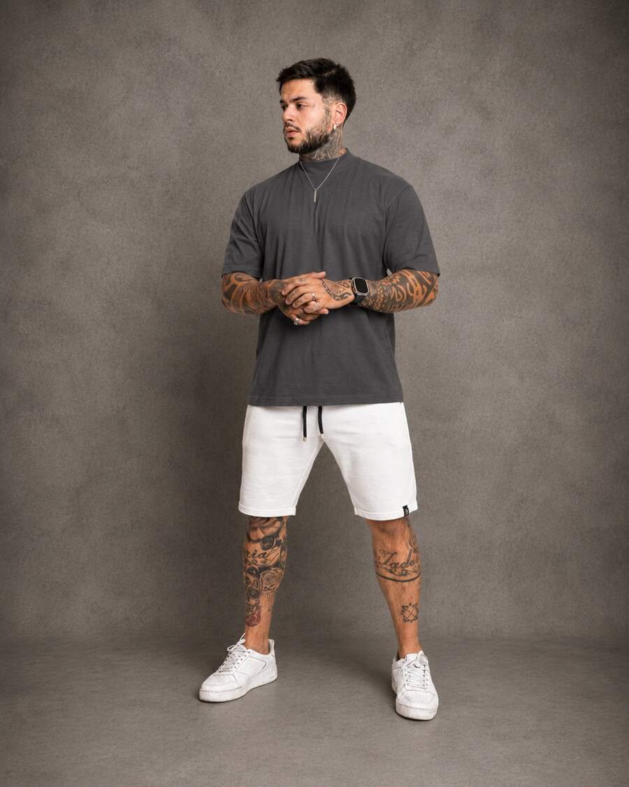 Kit Manfinity Oversized Street 5 Camisetas — Foto 48