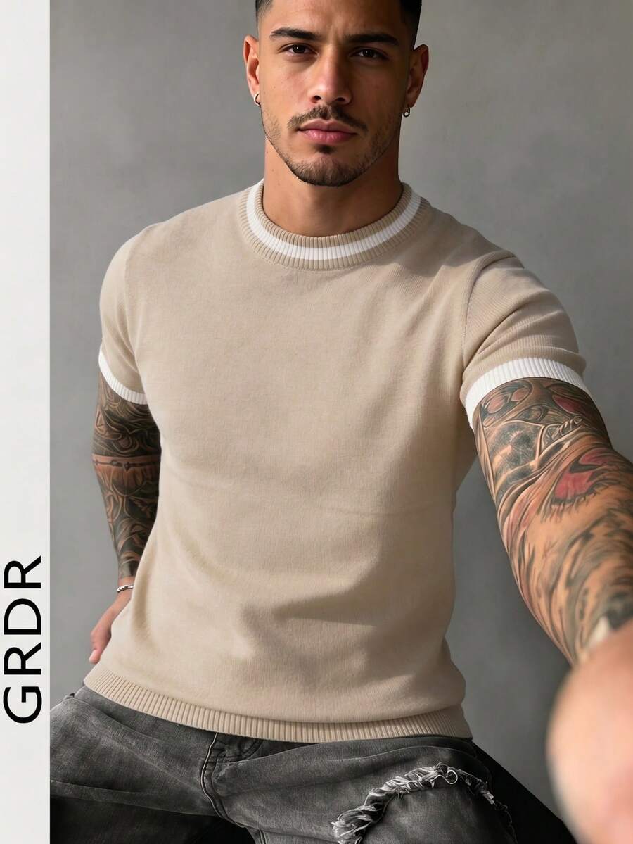 Camiseta Manfinity Listrada — Foto 42