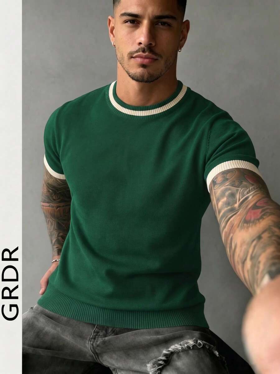 Camiseta Manfinity Listrada — Foto 67
