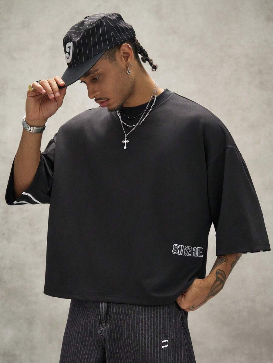 Camiseta Manfinity Oversize Boxy — Foto 37