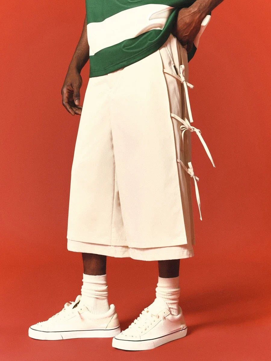 Bermuda Manfinity Studios Avant-Garde Tie Cargo Jorts — Foto 1