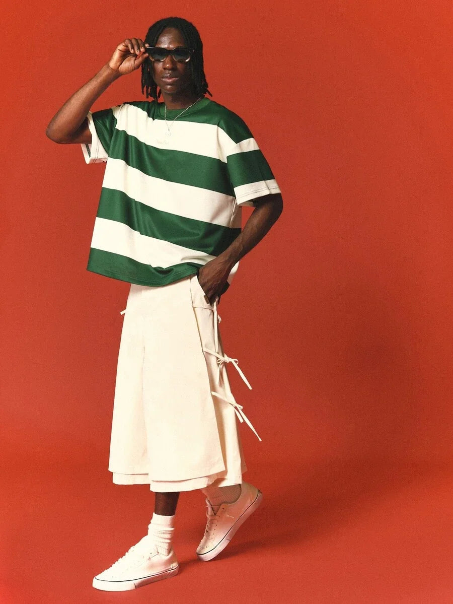 Bermuda Manfinity Studios Avant-Garde Tie Cargo Jorts — Foto 3