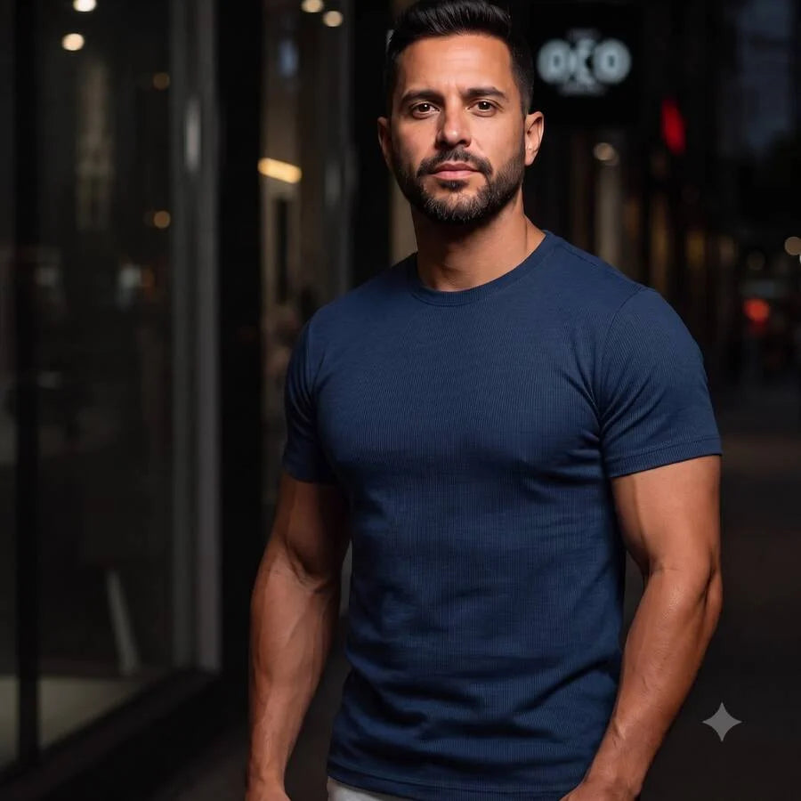 Camiseta Manfinity Canelada — Foto 18