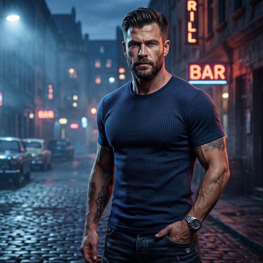 Camiseta Manfinity Canelada — Foto 19