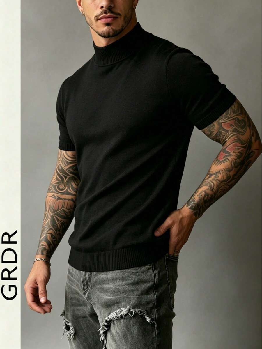 Camiseta Manfinity Listrada — Foto 100