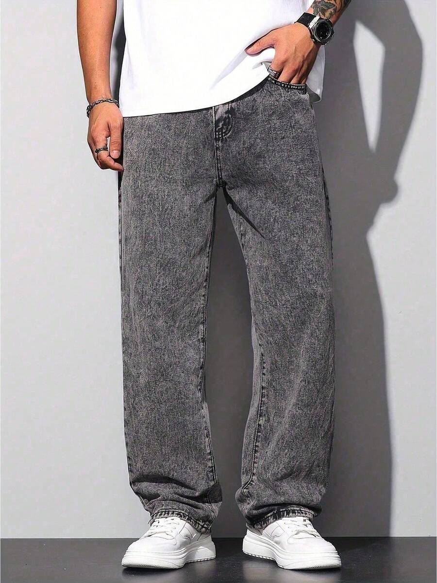 Calça Manfinity Loose Denim — Foto 6