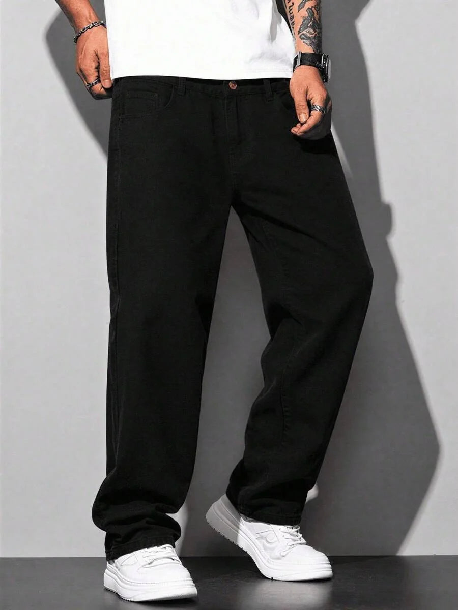 Calça Manfinity Loose Denim — Foto 13
