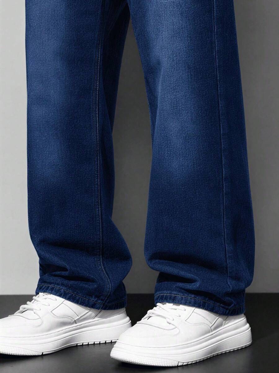 Calça Manfinity Loose Denim — Foto 37