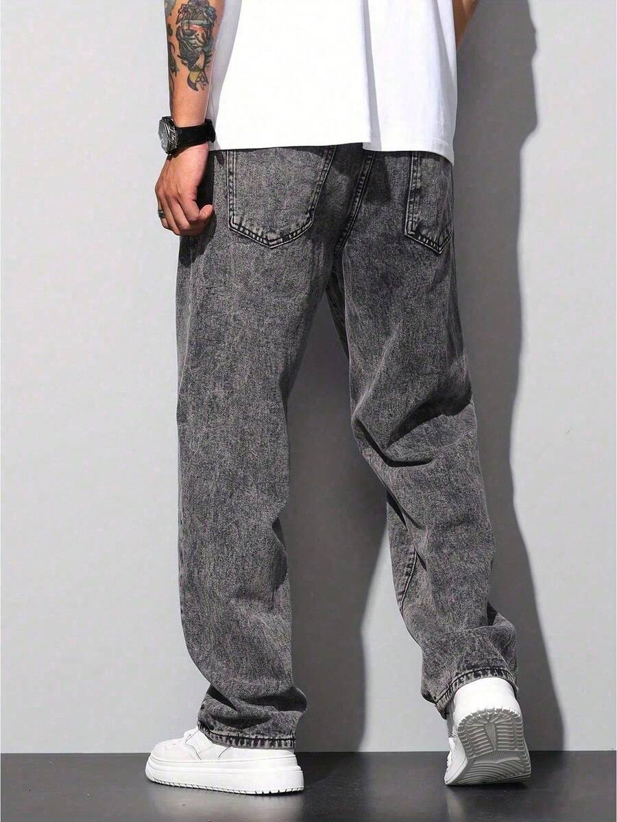 Calça Manfinity Loose Denim — Foto 7