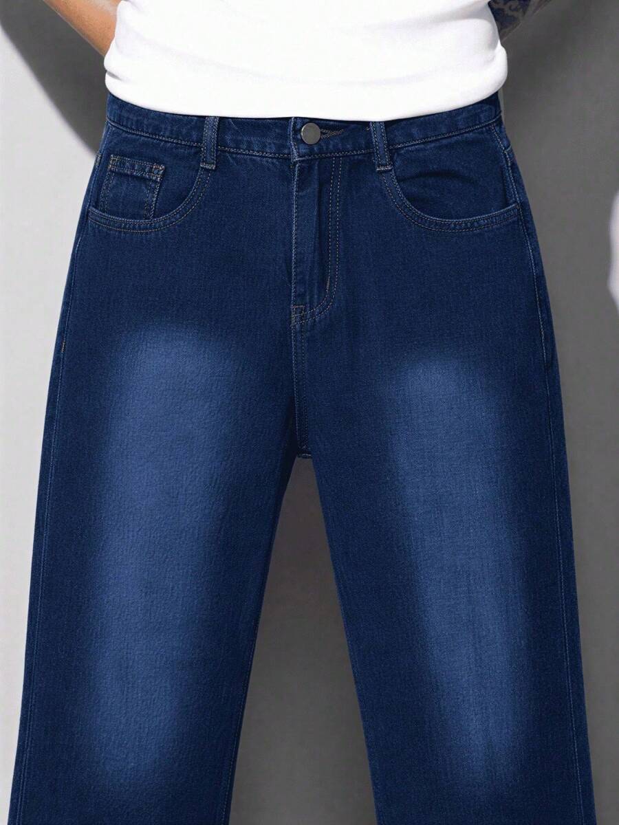 Calça Manfinity Loose Denim — Foto 33