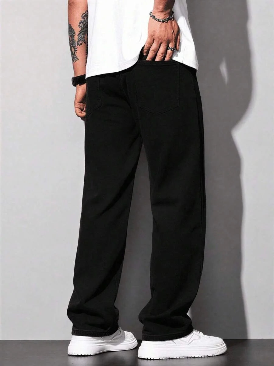Calça Manfinity Loose Denim — Foto 15
