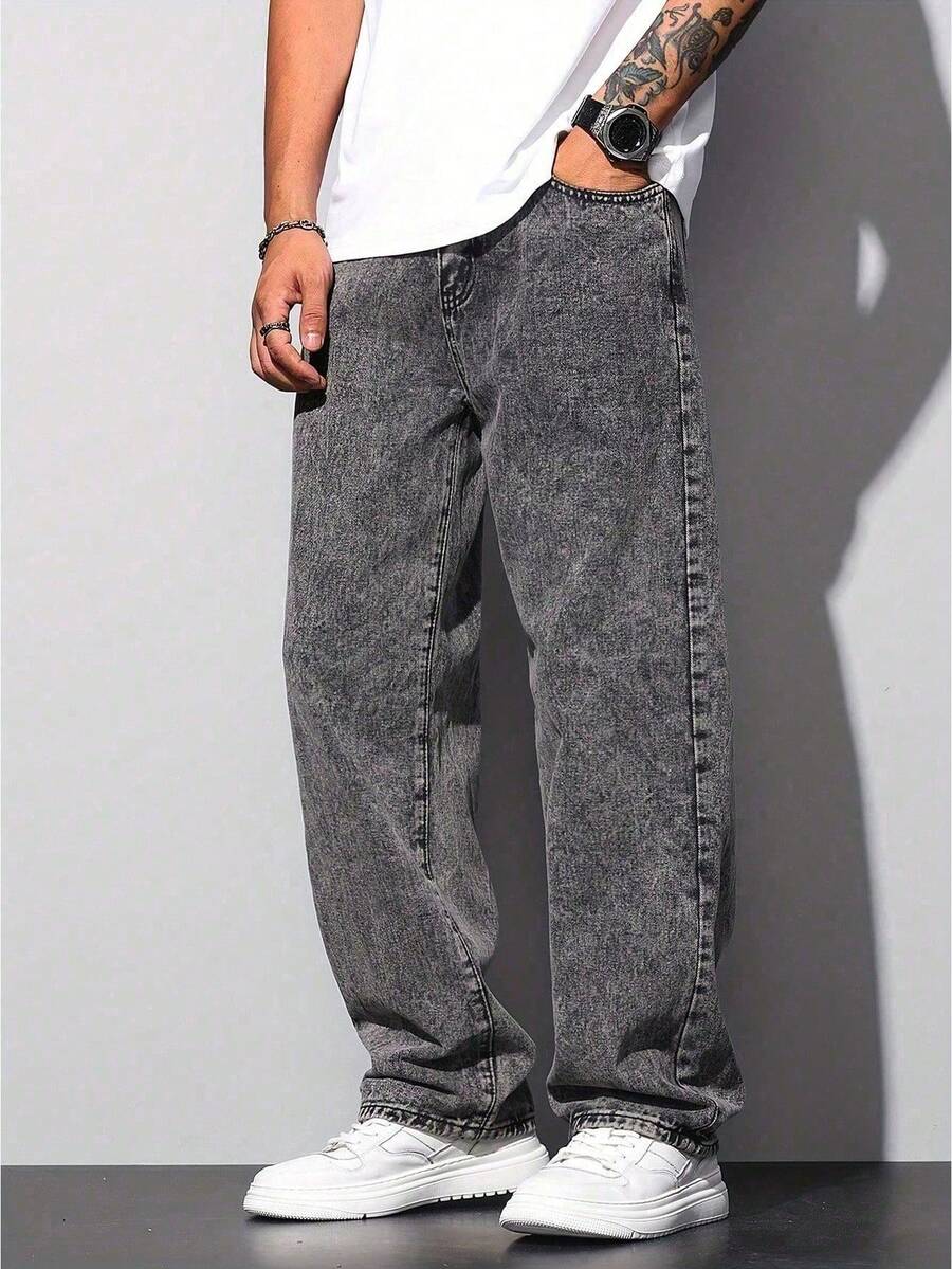 Calça Manfinity Loose Denim — Foto 1