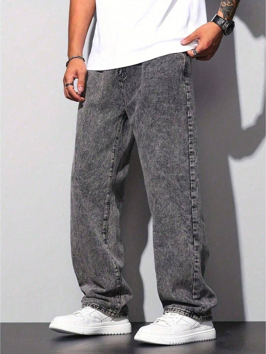 Calça Manfinity Loose Denim — Foto 2