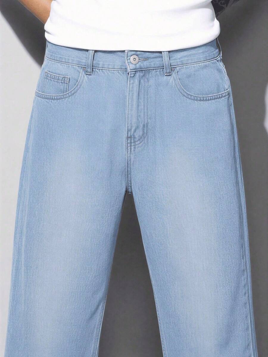Calça Manfinity Loose Denim — Foto 23