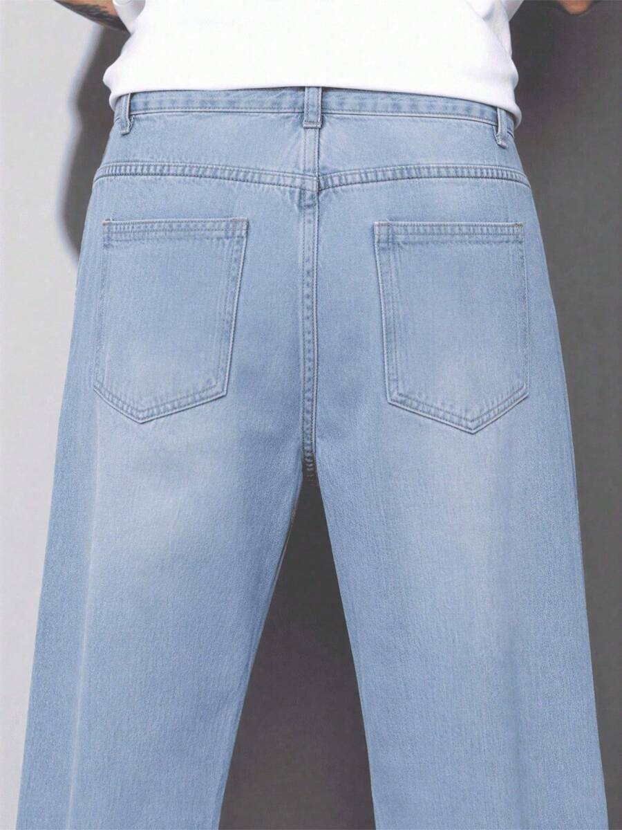 Calça Manfinity Loose Denim — Foto 28