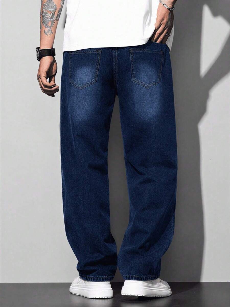 Calça Manfinity Loose Denim — Foto 34