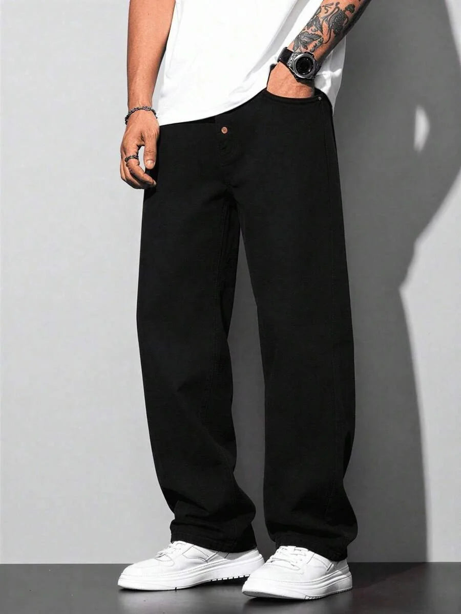 Calça Manfinity Loose Denim — Foto 11