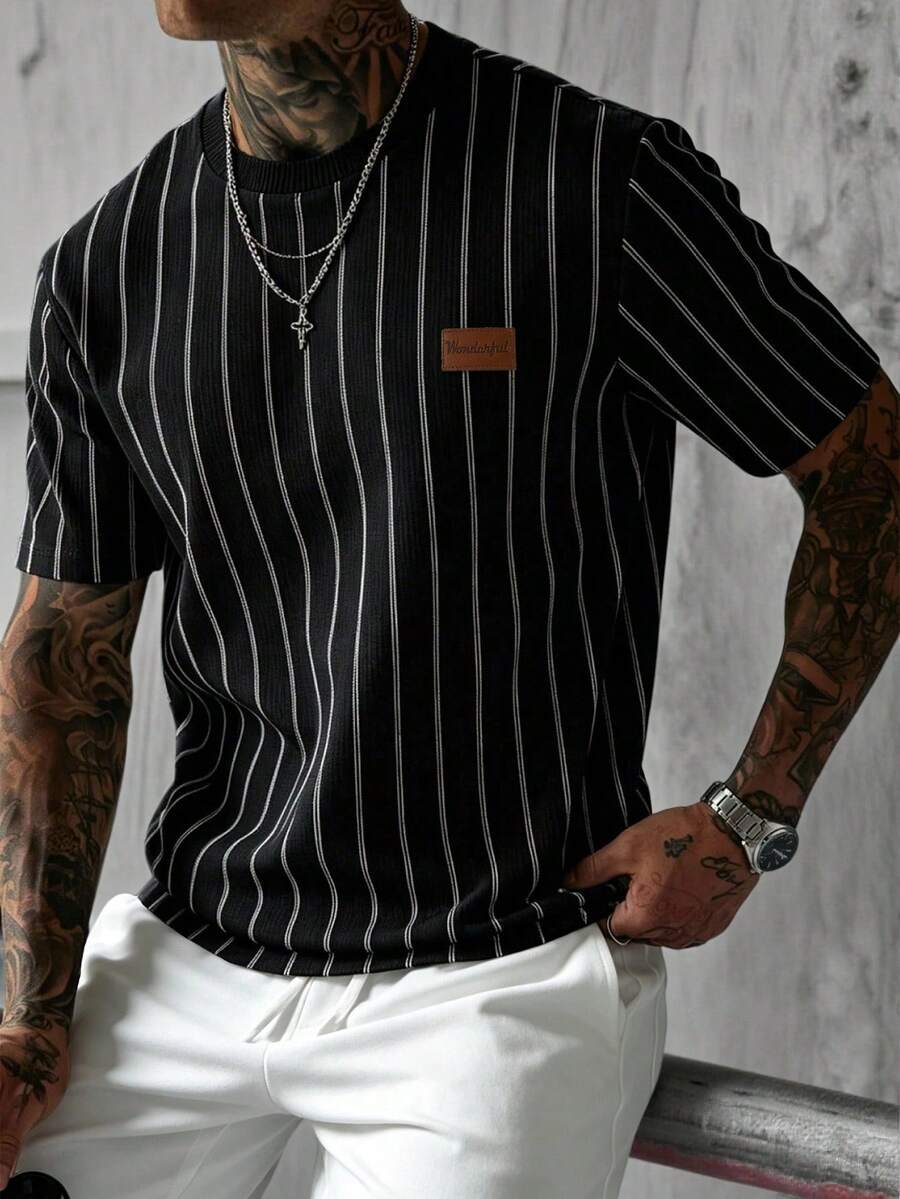 Camiseta Manfinity Jacquard — Foto 73