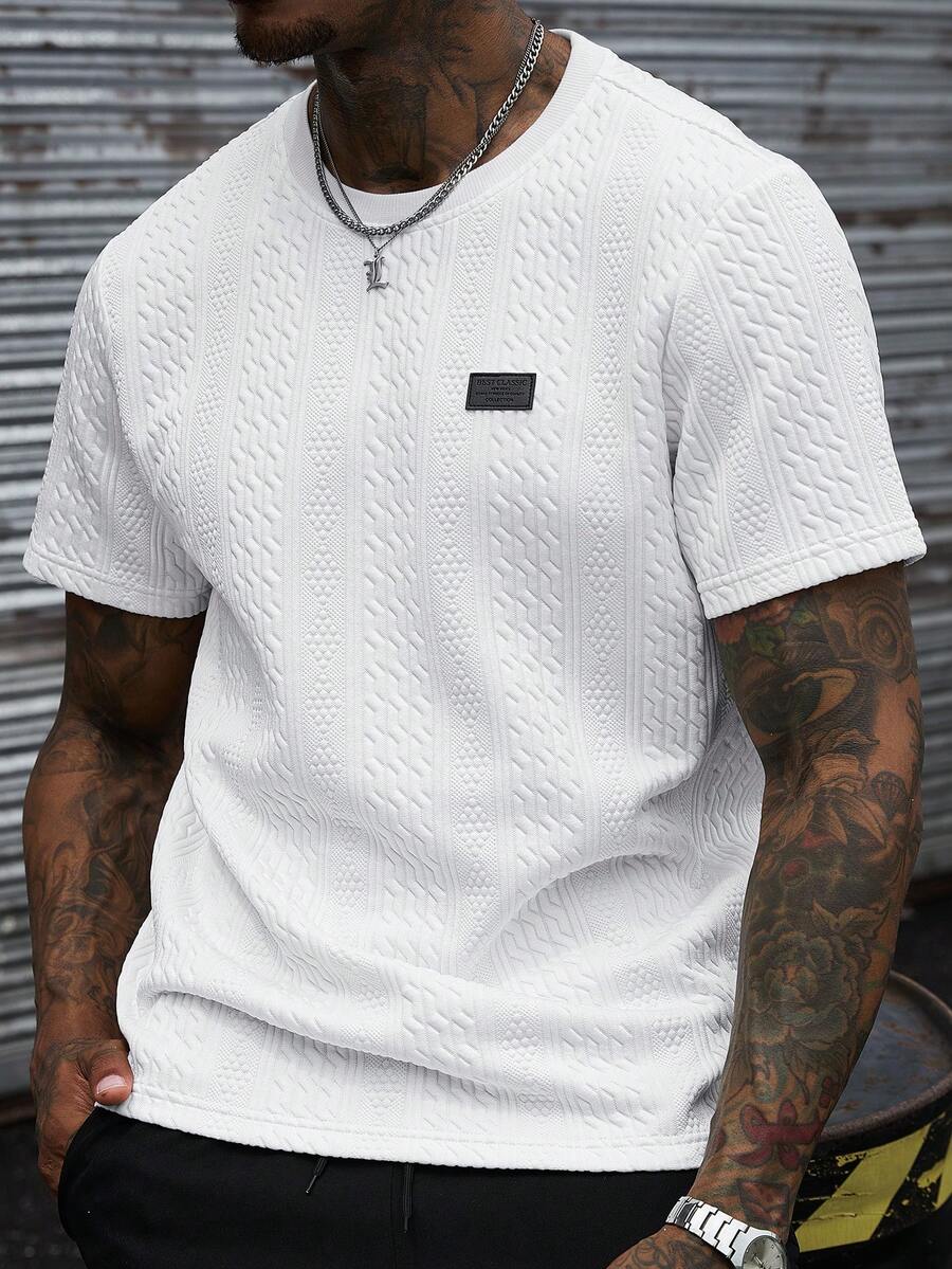 Camiseta Manfinity Jacquard — Foto 78
