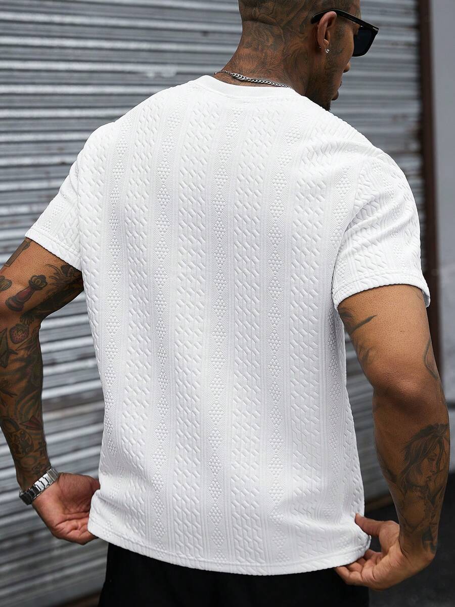 Camiseta Manfinity Jacquard — Foto 79