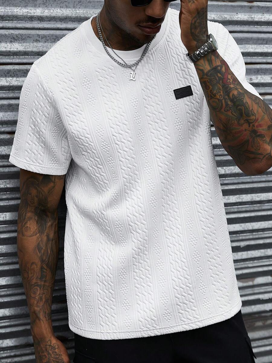 Camiseta Manfinity Jacquard — Foto 80