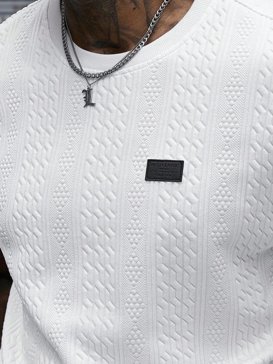 Camiseta Manfinity Jacquard — Foto 81