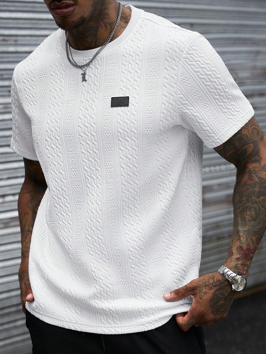 Camiseta Manfinity Jacquard — Foto 82