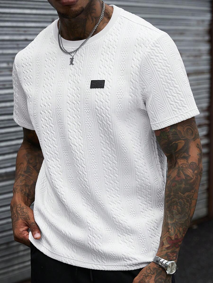 Camiseta Manfinity Jacquard — Foto 83