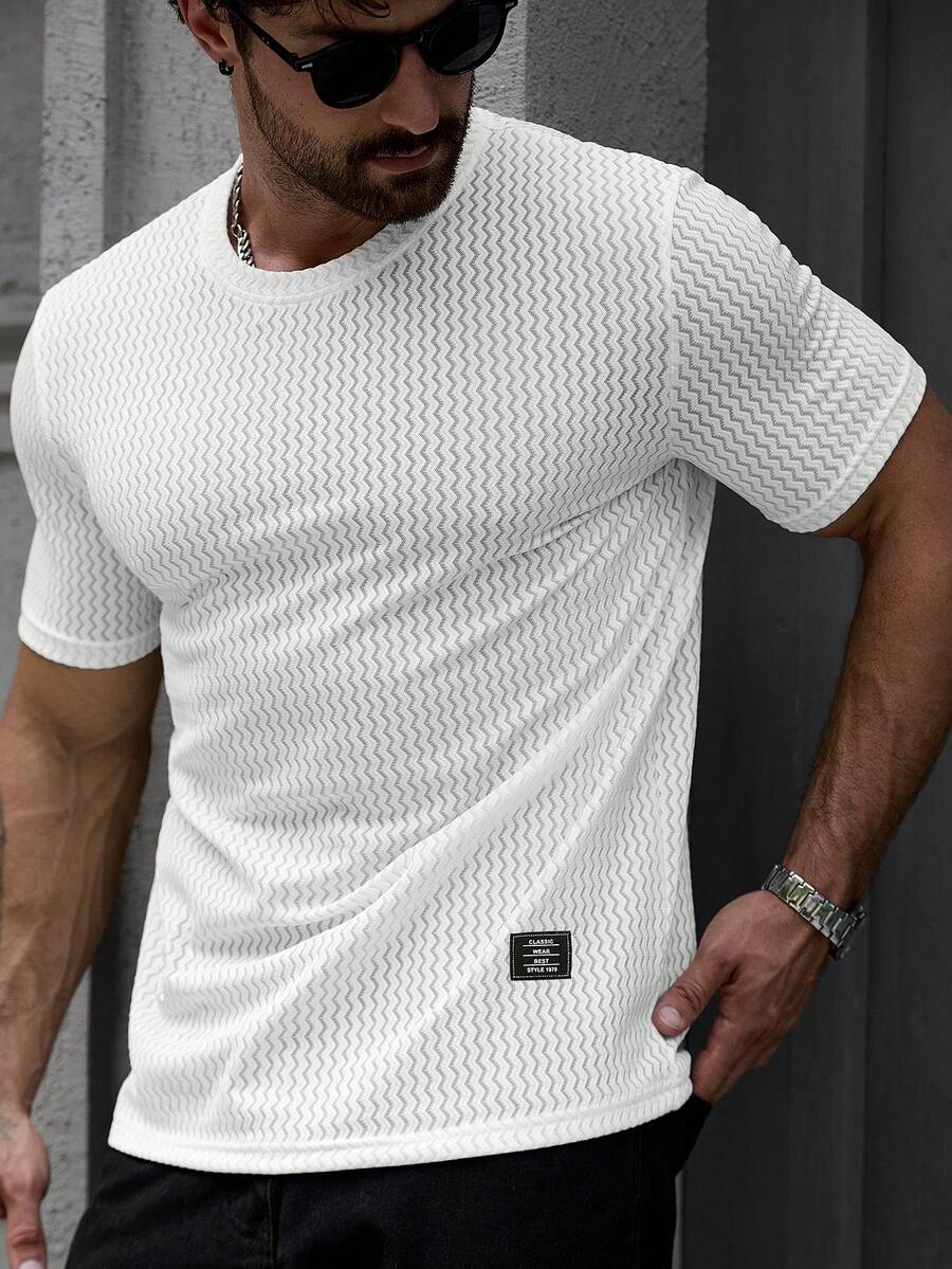 Camiseta Manfinity Jacquard — Foto 95