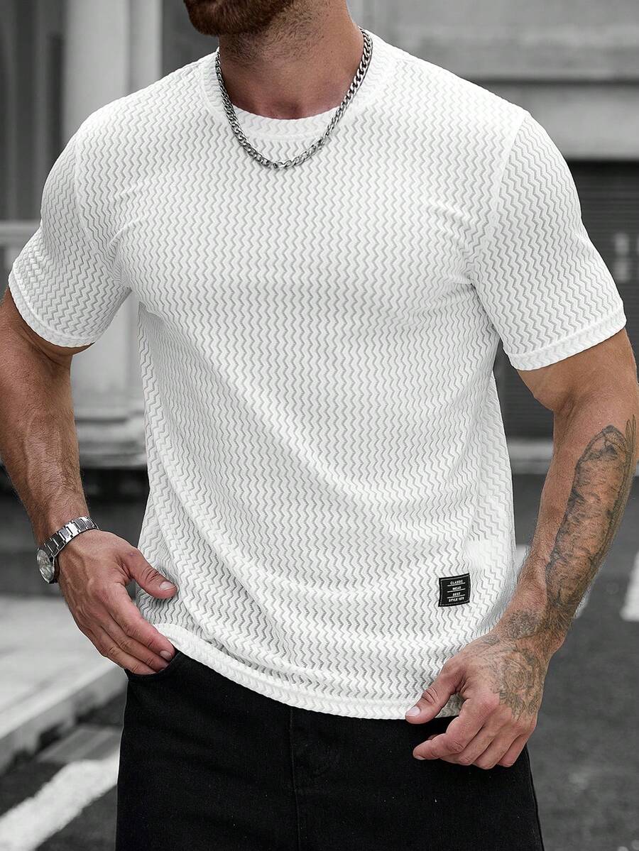 Camiseta Manfinity Jacquard — Foto 93