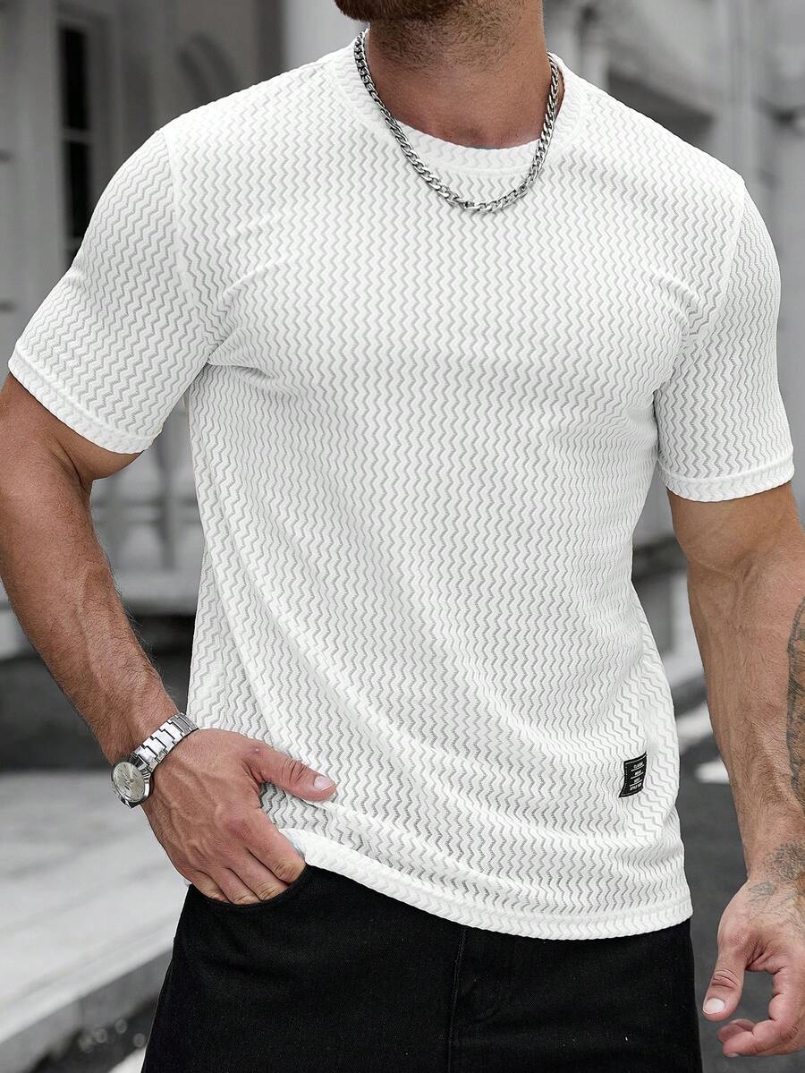 Camiseta Manfinity Jacquard — Foto 97